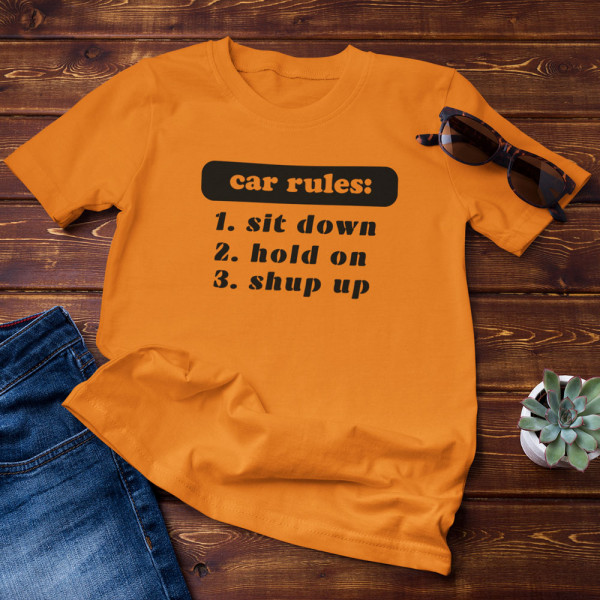 Tricou "Car rules"