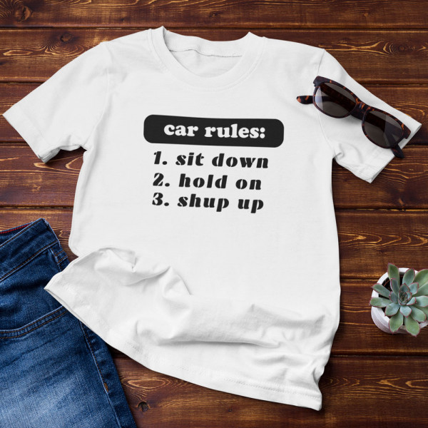 Tricou "Car rules"