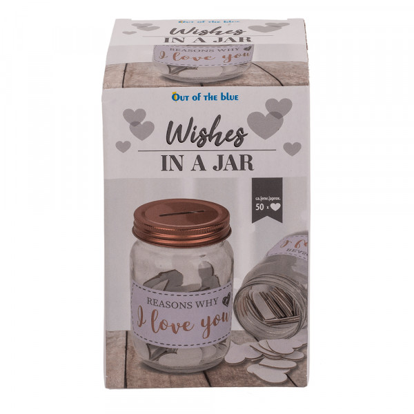 Borcan cu inimi "Reasons Why I Love You" Borcan cu inimi "Reasons Why I Love You"