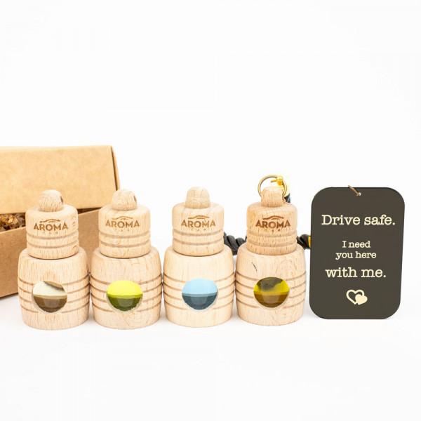 Set de parfumuri pentru mașină "Drive safe, I need you here" Set de parfumuri pentru mașină "Drive safe, I need you here"
