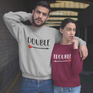 Set hanorac "Double trouble" (fără glugă)