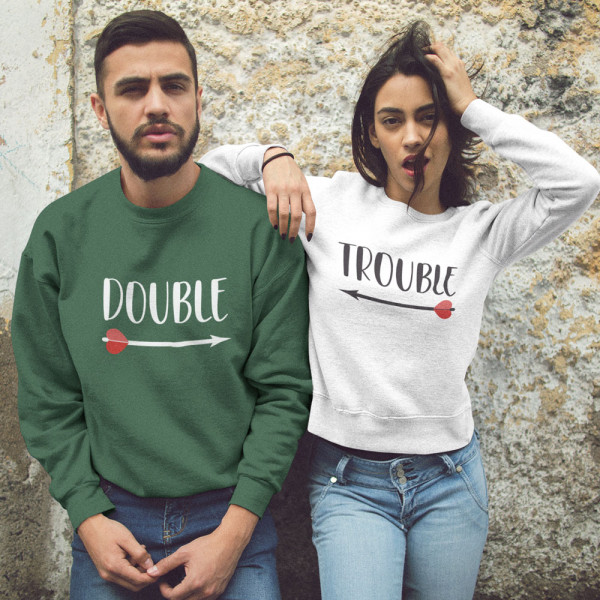 Set hanorac "Double trouble" (fără glugă) Set hanorac "Double trouble" (fără glugă)