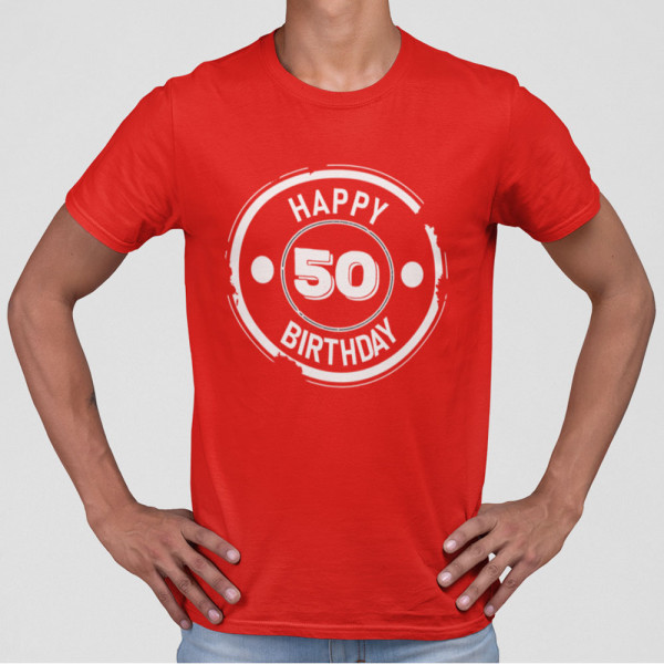 Tricou "Happy birthday" su pasirinktais metais