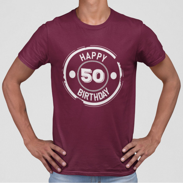 Tricou "Happy birthday" su pasirinktais metais