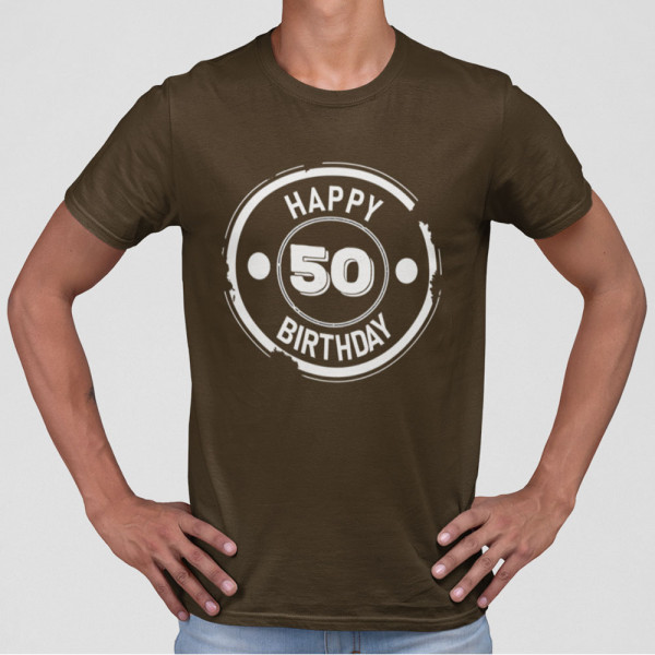Tricou "Happy birthday" su pasirinktais metais