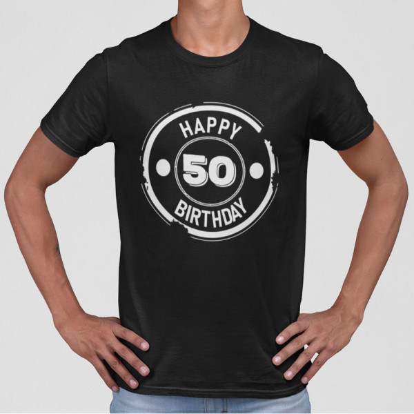 Tricou "Happy birthday" su pasirinktais metais