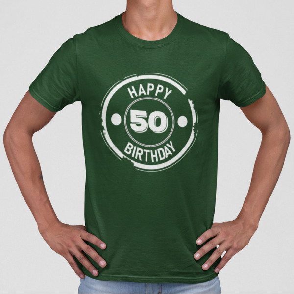 Tricou "Happy birthday" su pasirinktais metais