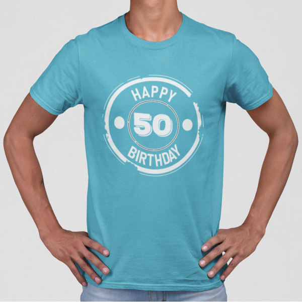 Tricou "Happy birthday" su pasirinktais metais