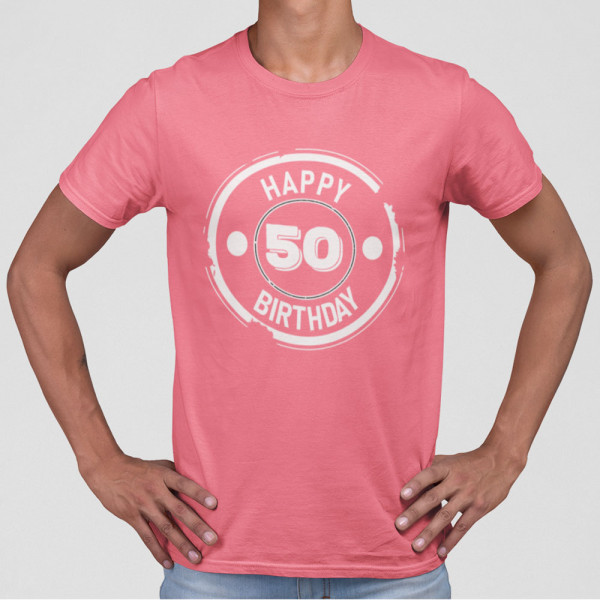 Tricou "Happy birthday" su pasirinktais metais