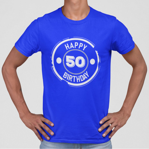 Tricou "Happy birthday" su pasirinktais metais