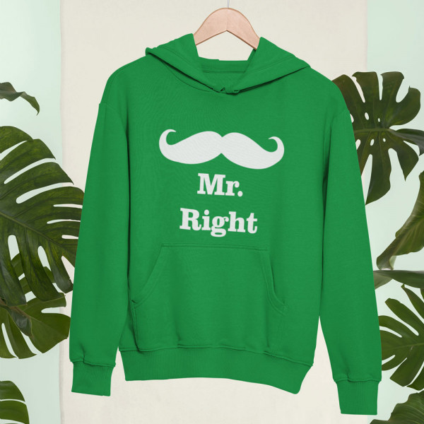 Set hanorac "Mr. Right ir Mrs. always right" Set hanorac "Mr. Right ir Mrs. always right"