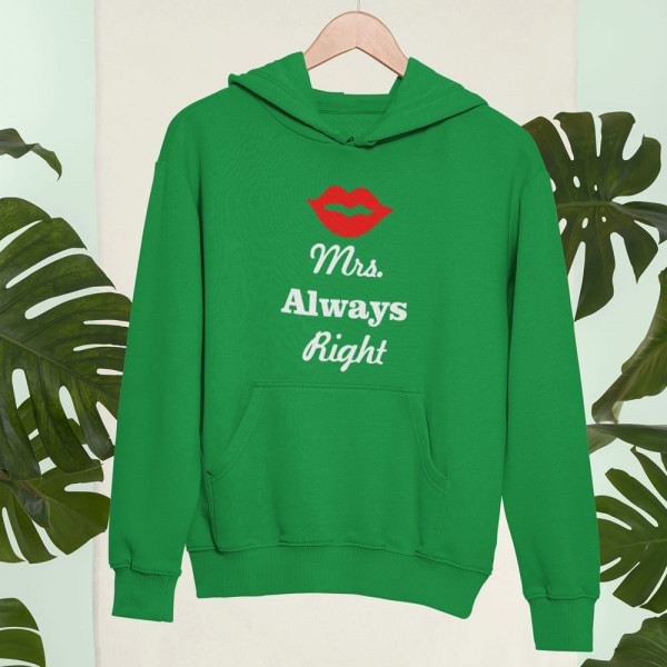 Set hanorac "Mr. Right ir Mrs. always right" Set hanorac "Mr. Right ir Mrs. always right"