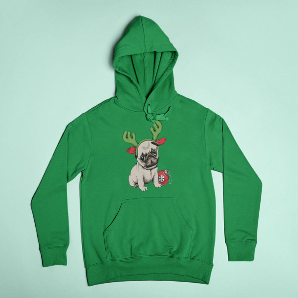 Hanorac "Christmas pug" Hanorac "Christmas pug"