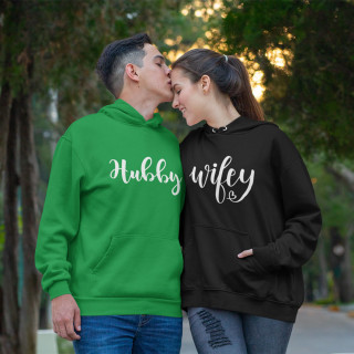Set hanorac "Hubby and Wifey"