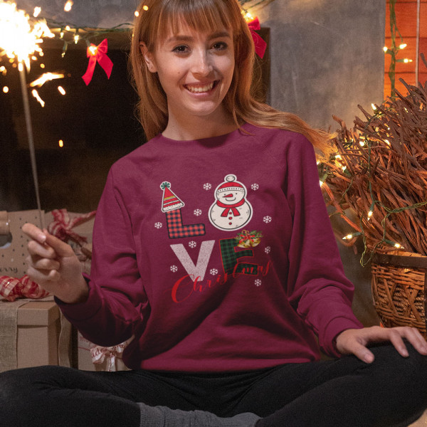 Hanorac "Love Christmas" (fără glugă)