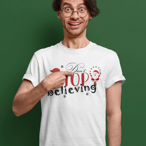 Tricou "Don't stop believing"