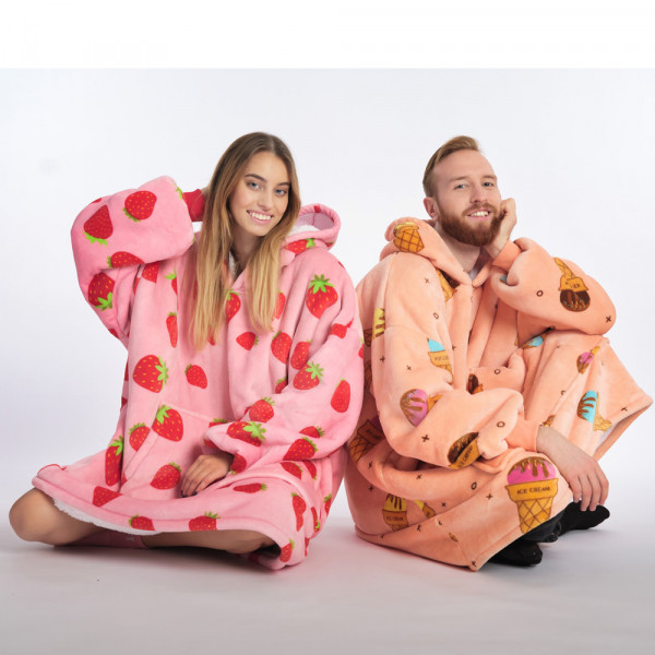 BARAMOOR set hanorac-pătură „Sweet Couple”