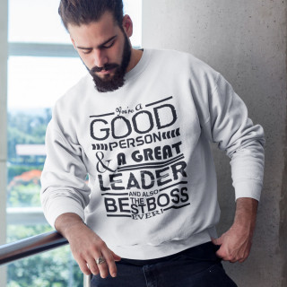Hanorac "A Great Leader" (fără glugă)