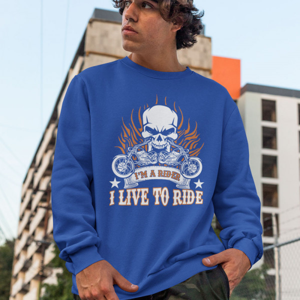 Hanorac "I'm a rider" (fără glugă)