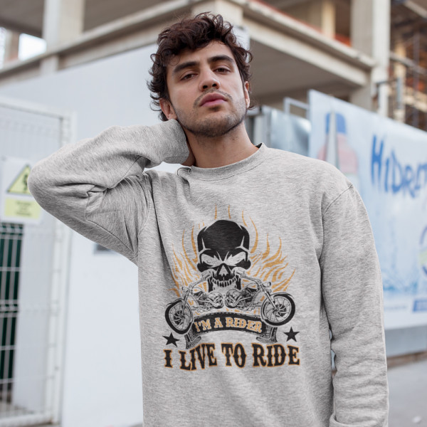 Hanorac "I'm a rider" (fără glugă)