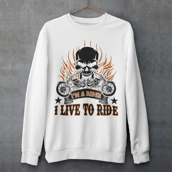 Hanorac "I'm a rider" (fără glugă)