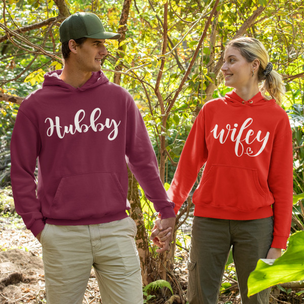Set hanorac "Hubby and Wifey" Set hanorac "Hubby and Wifey"