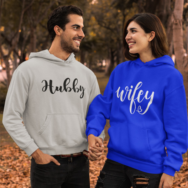Set hanorac "Hubby and Wifey" Set hanorac "Hubby and Wifey"