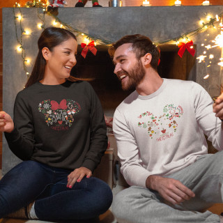 Set hanorac "Minnie and Mickey Christmas" (fără glugă)