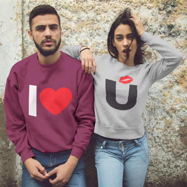 Set hanorac "I love you" (fără glugă) Set hanorac "I love you" (fără glugă)