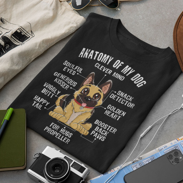 Tricou "Anatomy of my dog"