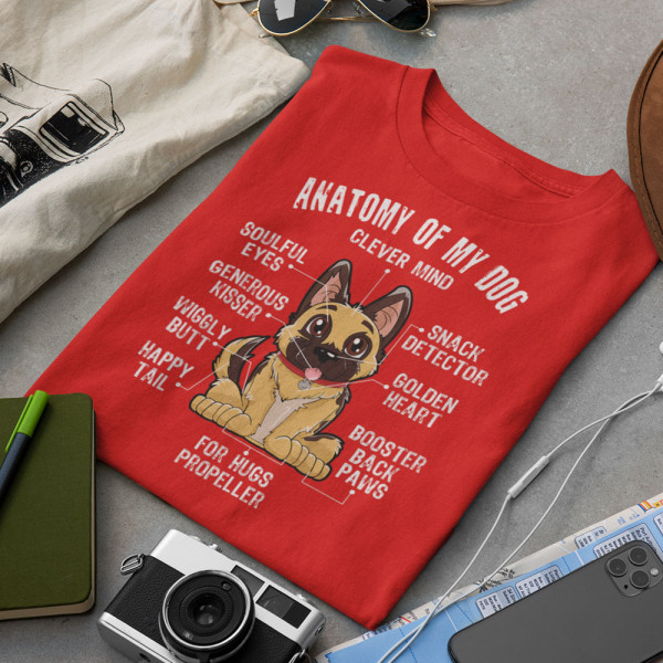Tricou "Anatomy of my dog"