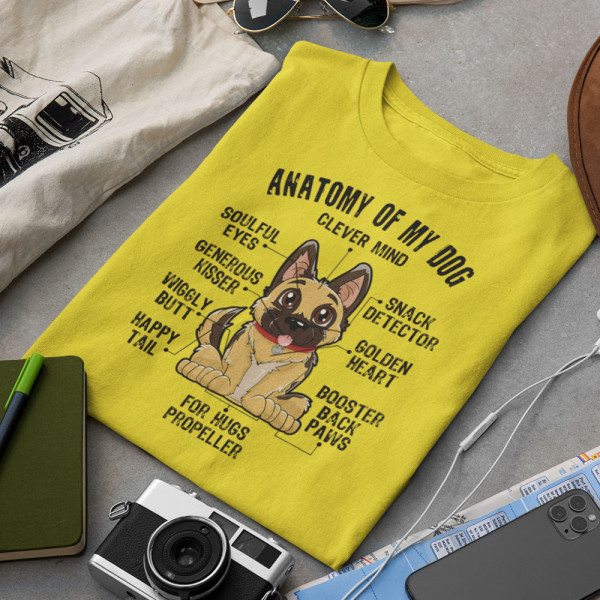 Tricou "Anatomy of my dog"