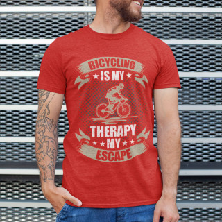 Tricou "Bicycling is my therapy"
