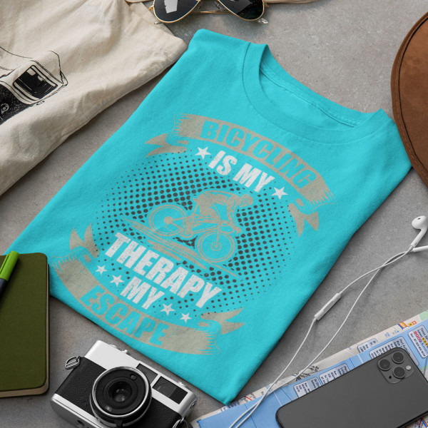 Tricou "Bicycling is my therapy"