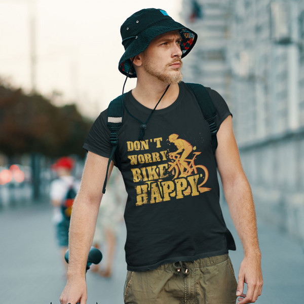 Tricou "Don't worry bike happy" Tricou "Don't worry bike happy"