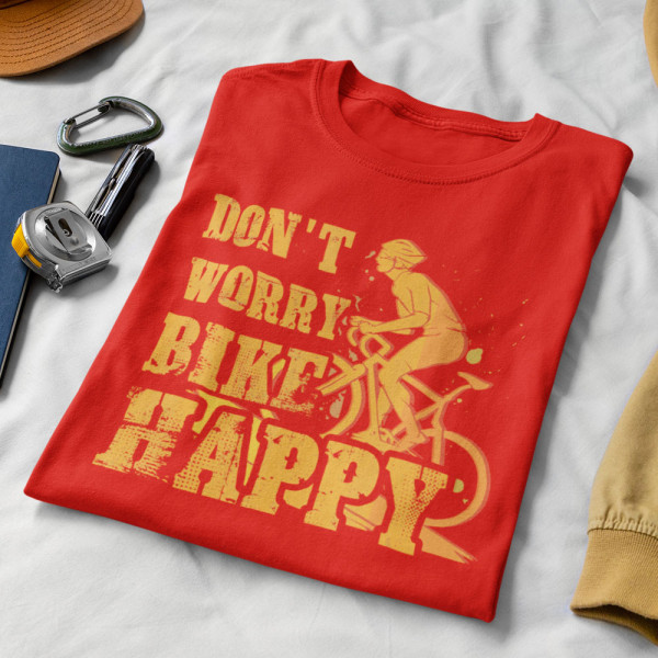 Tricou "Don't worry bike happy" Tricou "Don't worry bike happy"