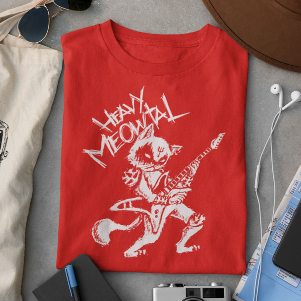 Tricou "Heavy Meowtal"