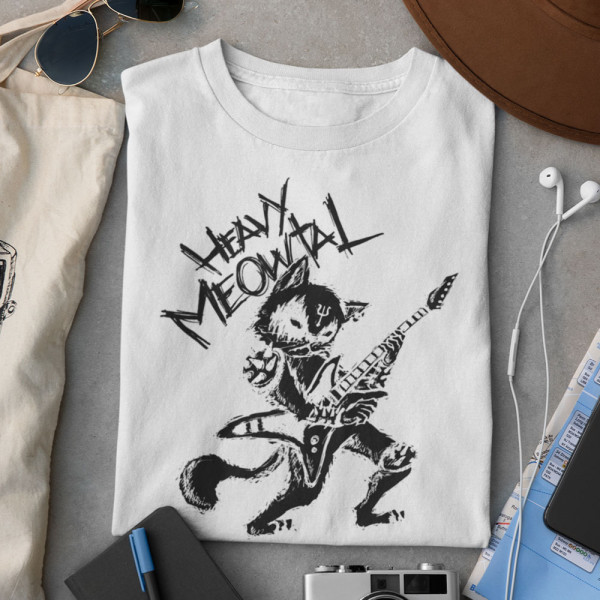 Tricou "Heavy Meowtal"