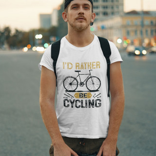 Tricou "I'd rather be cycling"