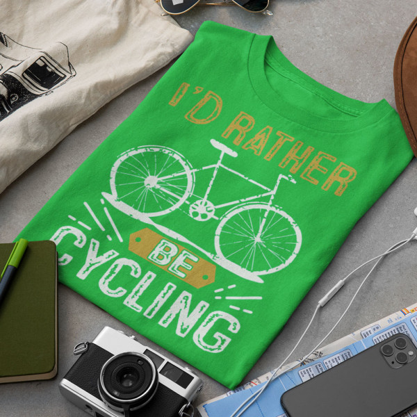 Tricou "I'd rather be cycling"