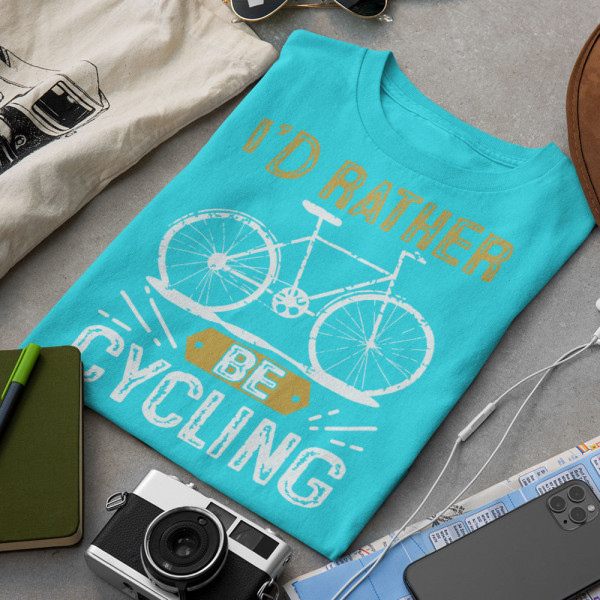 Tricou "I'd rather be cycling"
