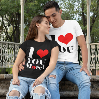 Set de tricouri "Couple love"