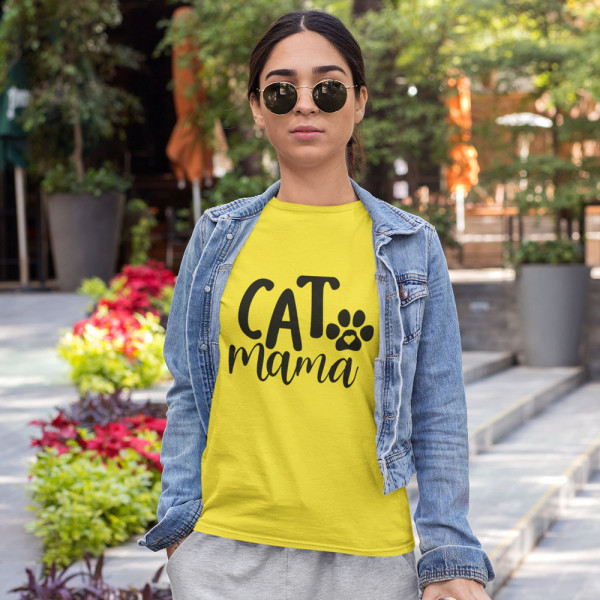 Tricou pentru femei "Cat mama"