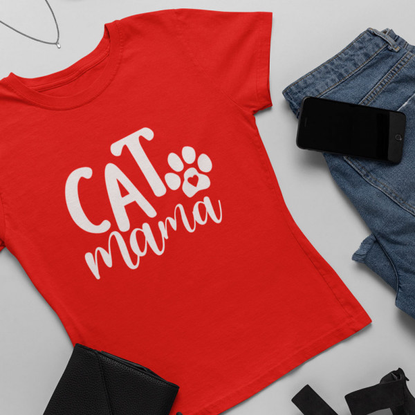 Tricou pentru femei "Cat mama"