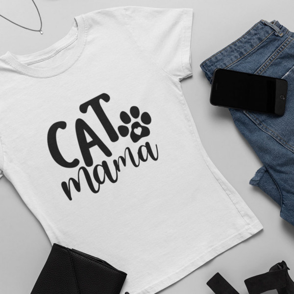 Tricou pentru femei "Cat mama"