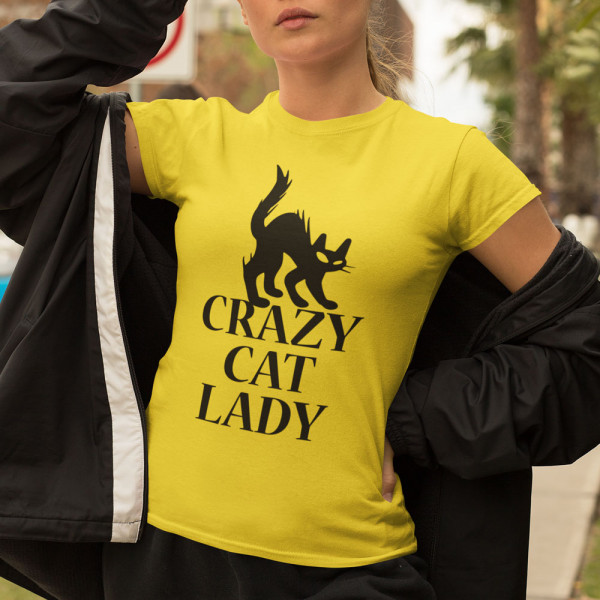 Tricou pentru femei "Crazy cat lady"