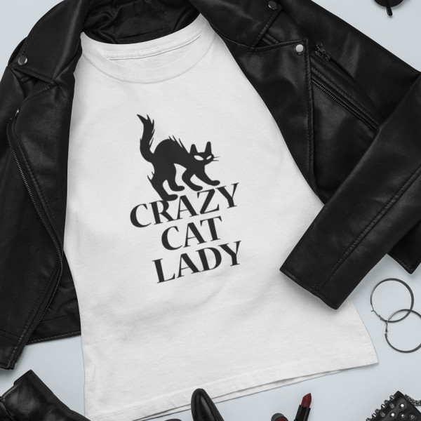Tricou pentru femei "Crazy cat lady"