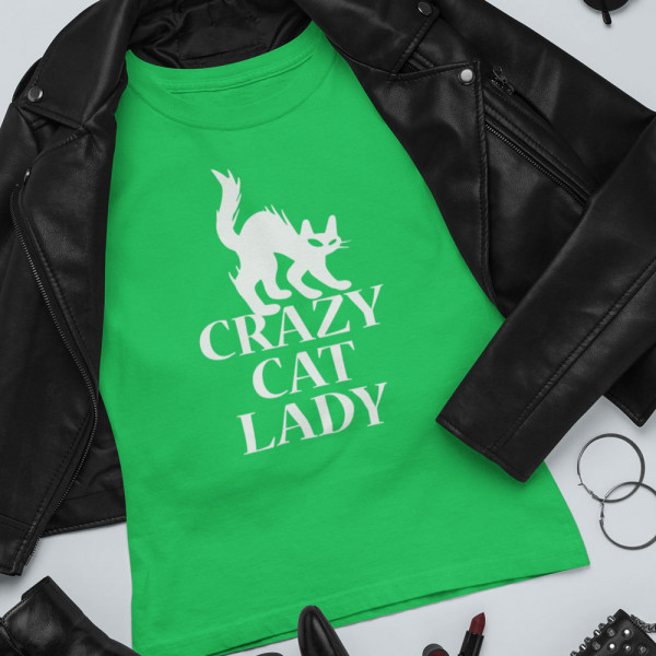 Tricou pentru femei "Crazy cat lady"