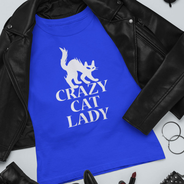 Tricou pentru femei "Crazy cat lady"