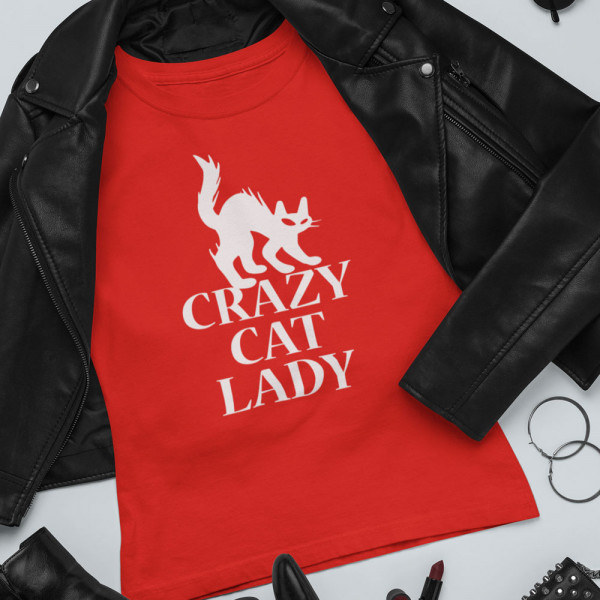 Tricou pentru femei "Crazy cat lady"
